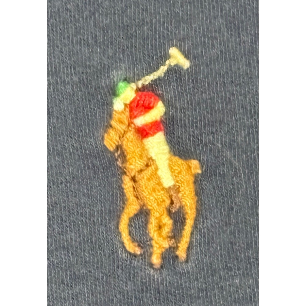 Polo Ralph Lauren Polo Shirt Mens 4XLT Navy Blue Short Sleeve Flesh Pony Logo - Picture 5 of 11
